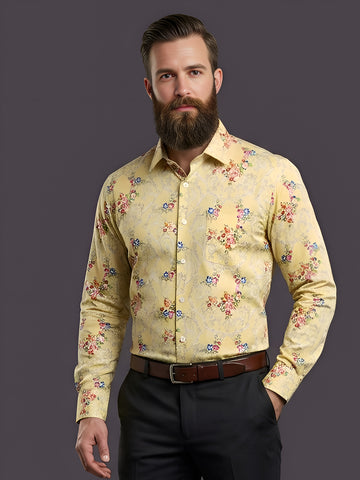 Man`s Digital Printed Creamy Colors Full Sleeve Shits 20