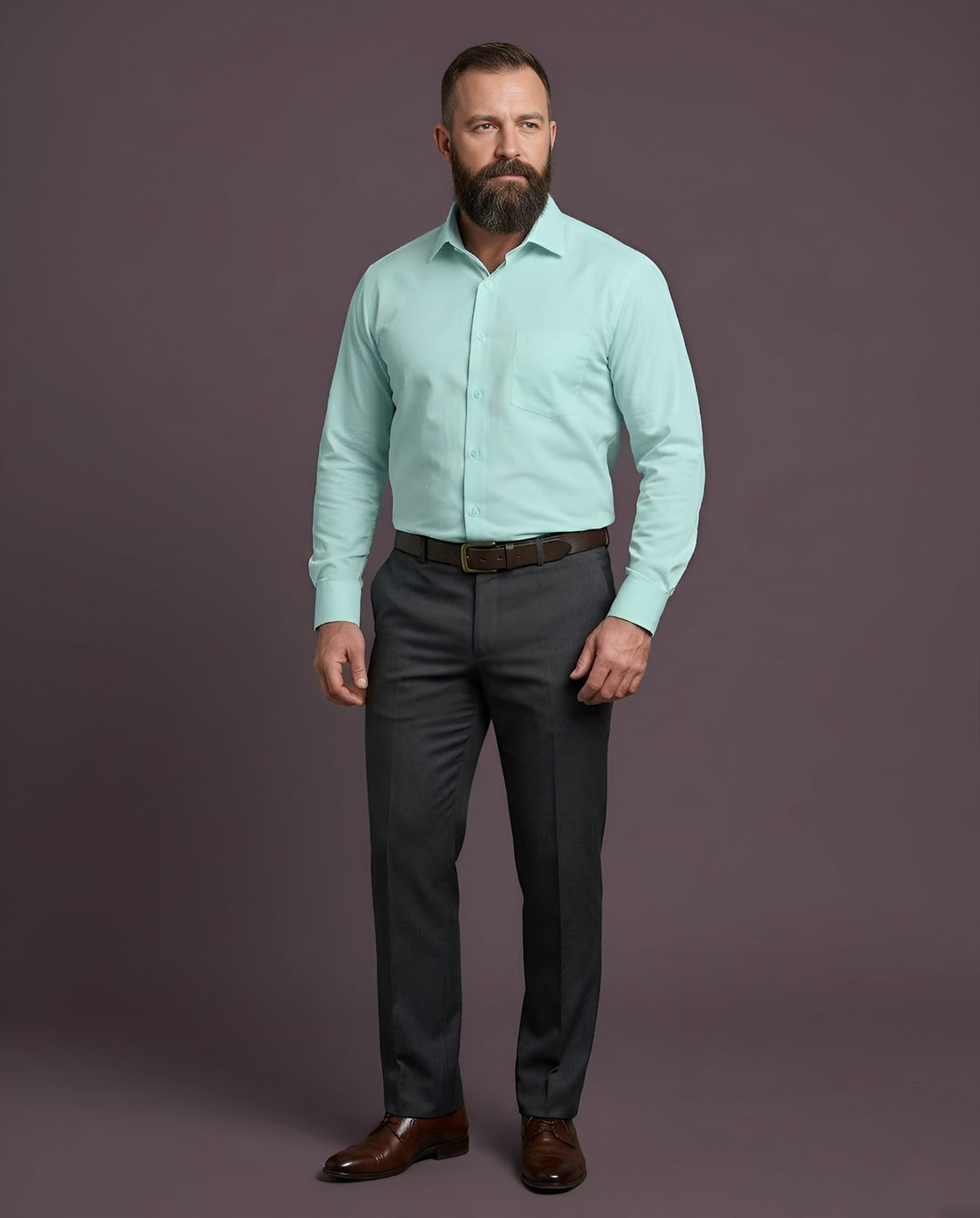 EMERALD | SLIM FIT CASUAL PLAIN SHIRT 1002