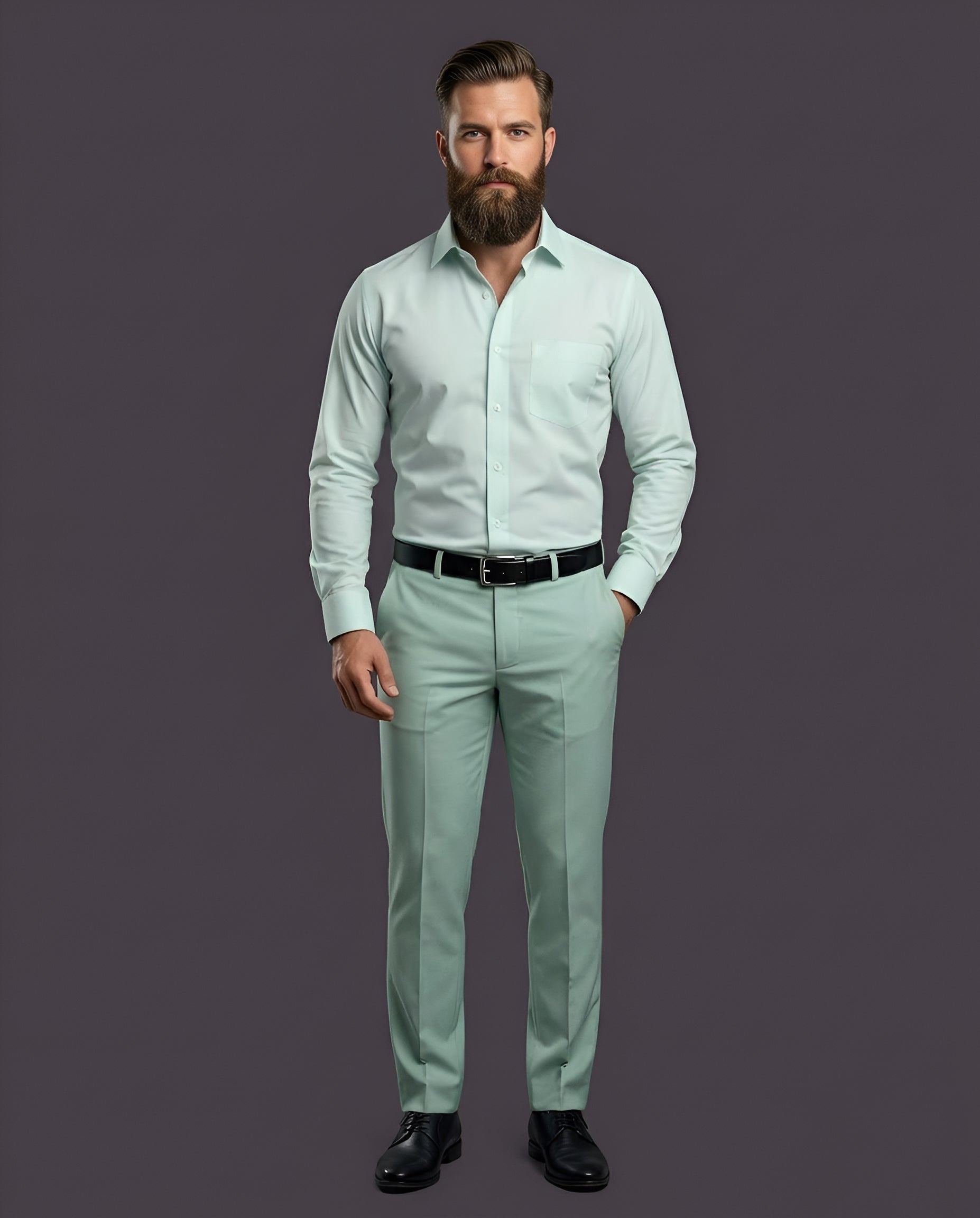 SKY | SLIM FIT CASUAL PLAIN SHIRT 1005
