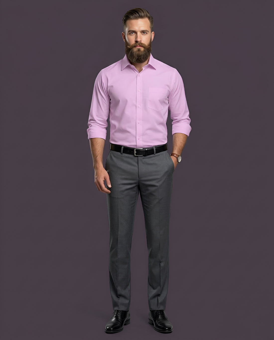 AMARNATH SLIM FIT CASUAL PLAIN SHIRT 1006