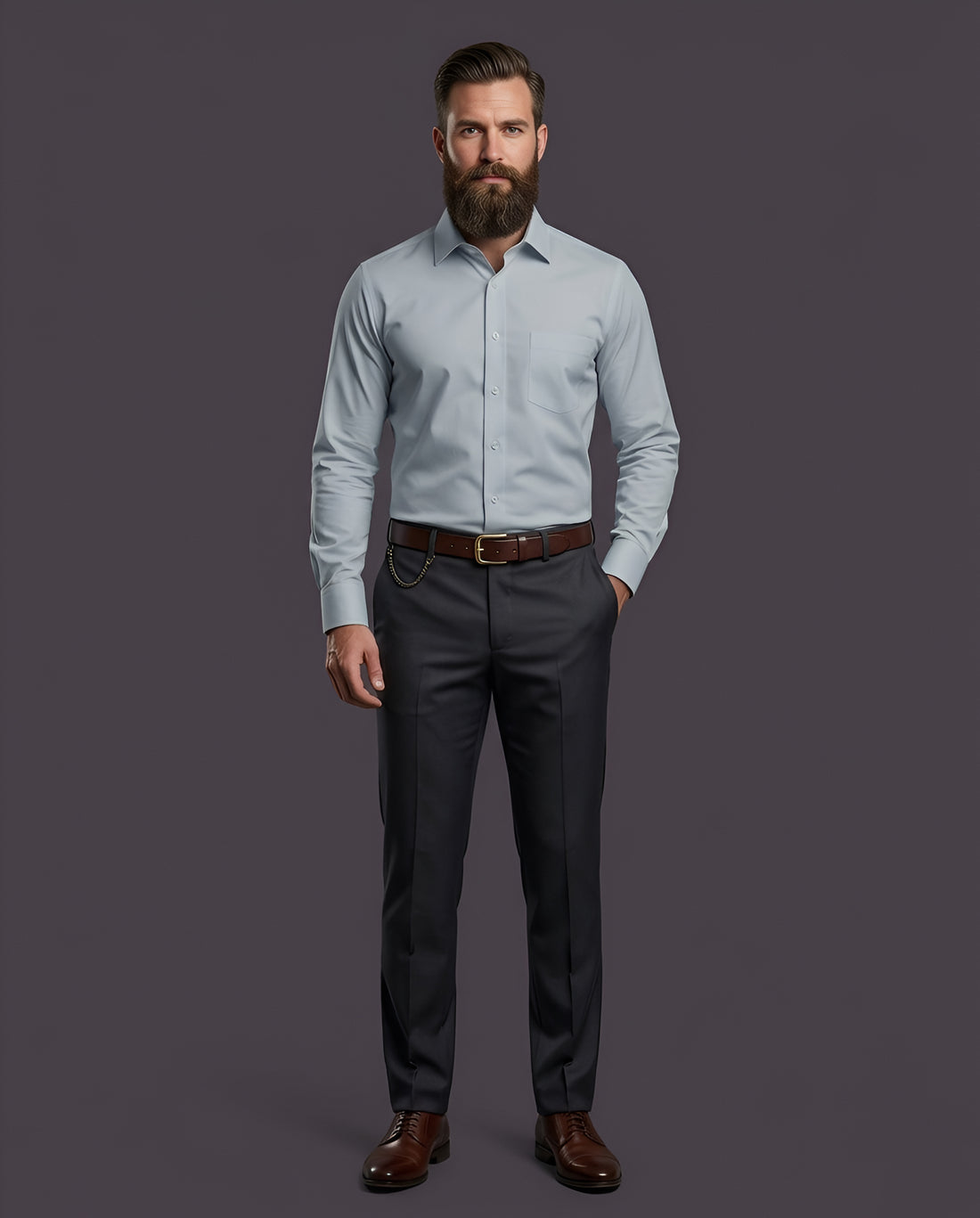LAVA | SLIM FIT CASUAL PLAIN SHIRT 1008