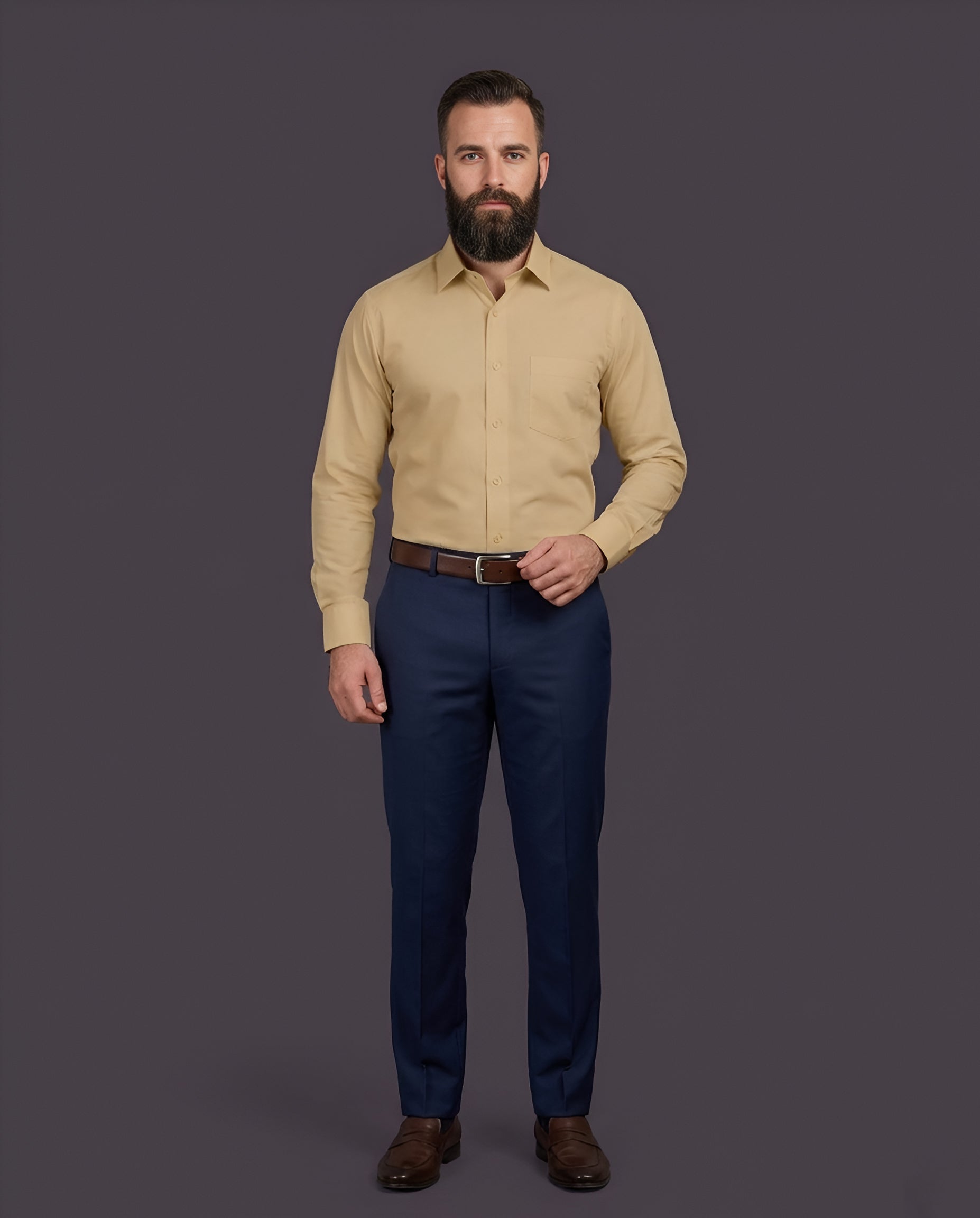 TORTILLA | SLIM FIT CASUAL PLAIN SHIRT 1012