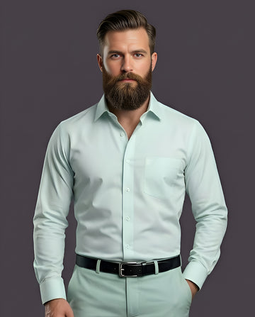 SKY | SLIM FIT CASUAL PLAIN SHIRT 1005