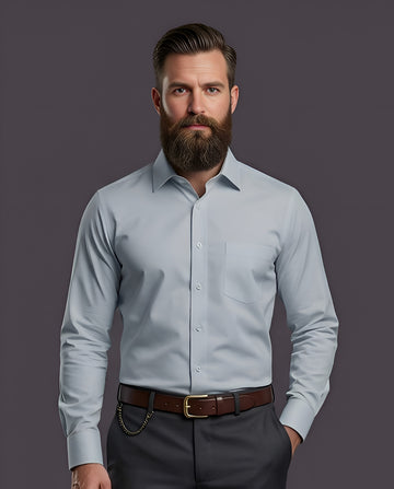 LAVA | SLIM FIT CASUAL PLAIN SHIRT 1008